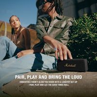 Marshall - Emberton II Portable Bluetooth Speaker with Rugged Waterproof / Dust-proof Wireless De... - Left View