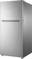 Insignia™ - 20.5 Cu. Ft. Top-Freezer Refrigerator with ENERGY STAR Certification - Stainless Steel - Left View