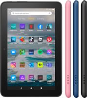 Amazon - Fire 7 (2022) 7” tablet with Wi-Fi 16 GB - Rose - Left View