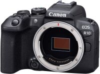 Canon - EOS R10 Mirrorless Camera (Body Only) - Black - Left View