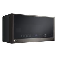LG - 1.7 Cu. Ft. Convection Over-the-Range Microwave with Sensor Cooking and Air Fry - Black Stai... - Left View