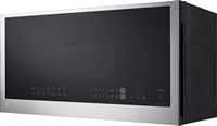 LG - 2.0 Cu. Ft. Over-the-Range Microwave with Sensor Cooking and EasyClean - Stainless Steel - Left View