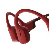 Shokz - OpenRun Bone Conduction Open-Ear Endurance Headphones - Red - Left View