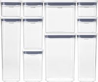 OXO - GG 10 Piece Pop Container Set - Clear - Left View