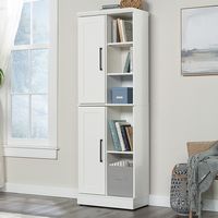 Sauder - Homeplus 2-Door Kitchen Storage Cabinet - White - Left View