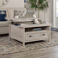 Sauder - Costa Lift Top Coffee Table - White - Left View