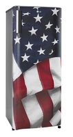 LG - 6.9 Cu. Ft. Top-Freezer Refrigerator with Semi Auto Defrost - American Flag - Left View