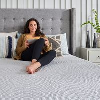 Sealy - Essentials 10 Inch Memory Foam Mattress in a Box, Medium, Queen - White - Left View