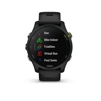 Garmin - Forerunner 255 Music GPS Smartwatch 46 mm Fiber-reinforced polymer - Black - Left View