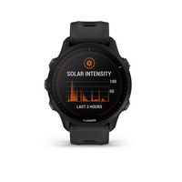 Garmin - Forerunner 955 Solar GPS Smartwatch 47 mm Fiber-reinforced polymer - Black - Left View