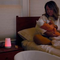 Hatch - Rest 2nd Gen All-in-one Sleep Assistant, Nightlight & Sound Machine - White - Left View