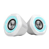 Edifier - G1000 2.0 Bluetooth Gaming Speakers with RGB Lighting (2-Piece) - White - Left View