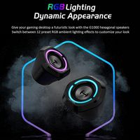 Edifier - G1000 2.0 Bluetooth Gaming Speakers with RGB Lighting (2-Piece) - Pink - Left View