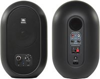 JBL - 2.0 104BT Powered Desktop Multimedia Speakers with Bluetooth, AUX, RCA, and TRS inputs. - B... - Left View