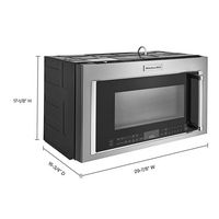 KitchenAid - 1.9 Cu. Ft. Convection Over-the-Range Microwave with Air Fry Mode - Stainless Steel - Left View