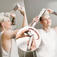 Shark - FlexStyle Air Styling & Drying System, Powerful Hair Blow Dryer and Multi-Styler - Stone ... - Left View