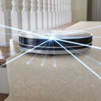 Shark - ION Robot Vacuum, Wi-Fi Connected - Light Gray - Left View