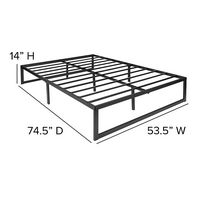 Alamont Home - Bentley Full Platform Bed - Black - Left View