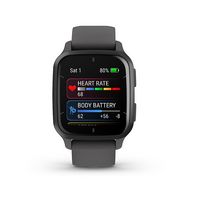 Garmin - Venu Sq 2 GPS Smartwatch 40mm Fiber-reinforced polymer - Slate - Left View