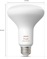 Philips - Hue BR30 Bluetooth 85W Smart LED Bulb (2-Pack) - White and Color Ambiance - Left View