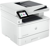 HP - LaserJet Pro MFP 4101fdw Wireless Black-and-White All-in-One Laser Printer - White - Left View