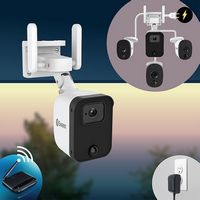Swann - Fourtify 4 Wireless Security Camera System 64GB Micro SD Card 4 Cameras1080p NVR System 2... - Left View