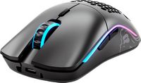 Glorious - Model O Minus Wireless Optical Honeycomb RGB Gaming Mouse - Wireless - Matte Black - Left View