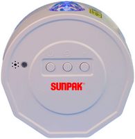 Sunpak - Multi-Angle Galaxy Projector with Bluetooth and Built-in Speaker - Light Gray - Left View