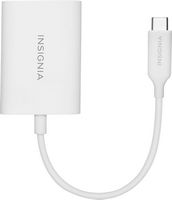 Insignia™ - USB-C-to-VGA Adapter - White - Left View