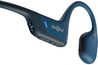 Shokz - OpenRun Pro Premium Bone Conduction Open-Ear Sport Headphones - Steel Blue - Left View