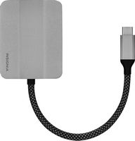 Insignia™ - USB-C to Dual 4K HDMI Adapter - Gray - Left View