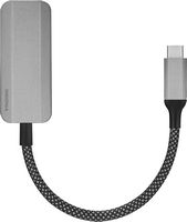 Insignia™ - USB-C to Ethernet Adapter - Black - Left View