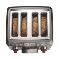 Wolf Gourmet - Four-Slice Toaster - Stainless Steel - Left View