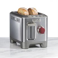 Wolf Gourmet - Two-Slice Toaster - Stainless Steel - Left View