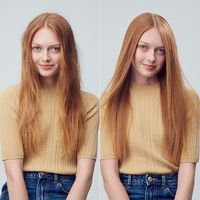 T3 - Afar Lightweight Travel-Size Hair Dryer - Satin Blush - Left View