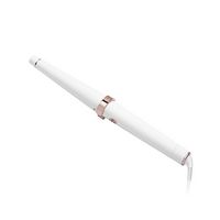 T3 - SinglePass Wave 1 ¼” – ¾” Tapered Styling Wand - White & Rose Gold - Left View