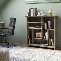 Simpli Home - Amherst Multi Cube Bookcase and Storage Unit - Distressed Grey - Left View