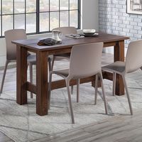 Sauder - Boone Mountain Dining Table - Brown - Left View