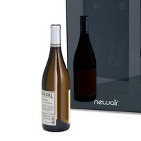 NewAir - 12-Bottle Wine Cooler with Mirrored Double-Layer Tempered Glass Door & Compressor Coolin... - Left View