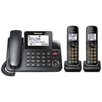 Panasonic - KX-TGF892B DECT 6.0 Expandable Corded/Cordless Phone System with Bluetooth Pairing fo... - Left View