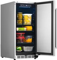 NewAir - 90-Can Built-In Commercial Grade Wine and Beverage Cooler with Weatherproof Design for I... - Left View