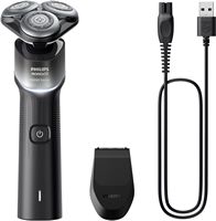 Philips Norelco - Shaver 5000X, Rechargeable Wet & Dry Shaver with Precision Trimmer - Silver/ Black - Left View