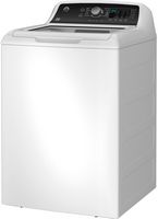 GE - 4.5 cu ft Top Load Washer with Water Level Control, Deep Fill, Quick Wash, and Glass Lid - W... - Left View
