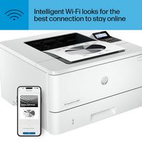 HP - LaserJet Pro 4001dw Wireless Black-and-White Laser Printer - White - Left View
