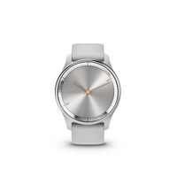 Garmin - vívomove Trend Hybrid Smartwatch 40 mm Fiber-Reinforced Polymer - Silver Stainless Steel - Left View