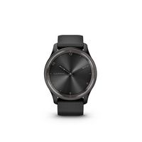 Garmin - vívomove Trend Hybrid Smartwatch 40 mm Fiber-Reinforced Polymer - Slate Stainless Steel - Left View