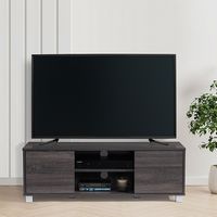 CorLiving - Hollywood Wood Grain TV Stand with Doors for Most TVs up to 55