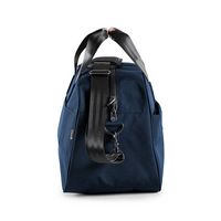 PKG - Westmount 26L Recycled Duffle Bag - Navy/Tan - Left View