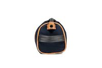 PKG - Charlotte Recycled Essentials Toiletry Bag - Navy/Tan - Left View