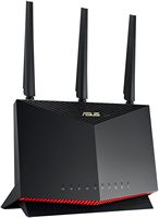 ASUS - AX5700 Dual-Band Wi-Fi 6 Router - Black - Left View